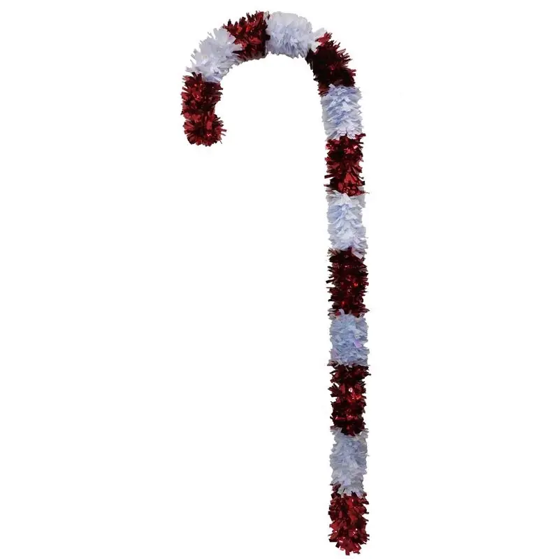 Jumbo Hanging Candy Cane Decor 44 In. Red/white