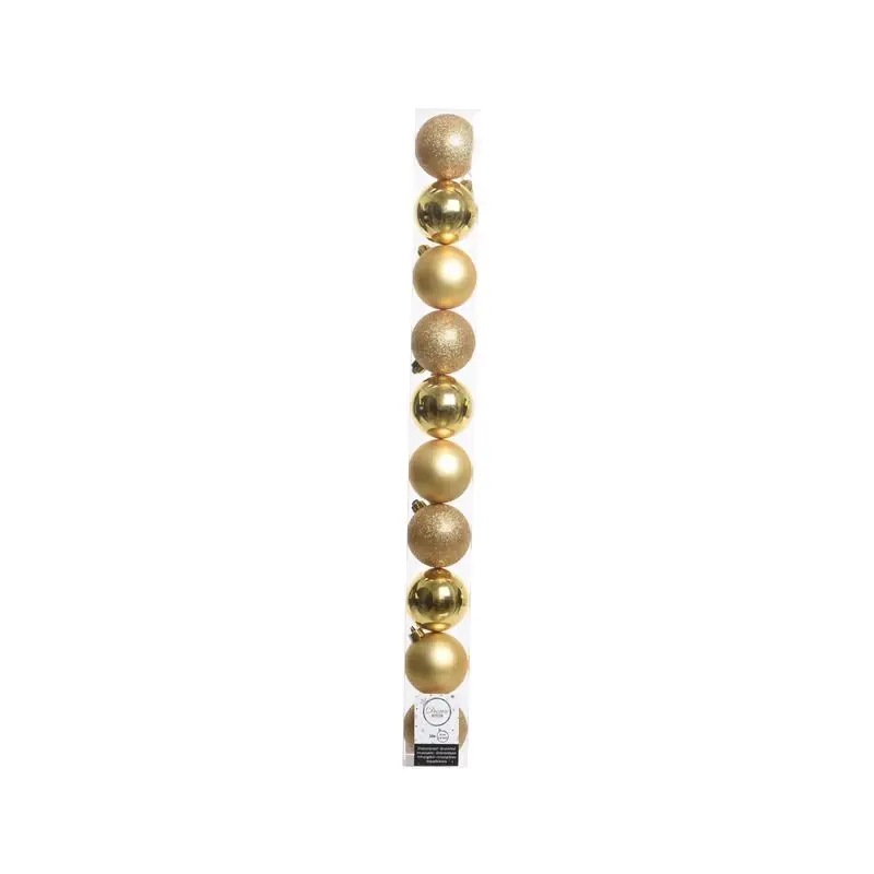 Gold Shatterproof Baubles Ornaments 2 Inch - Model 20170