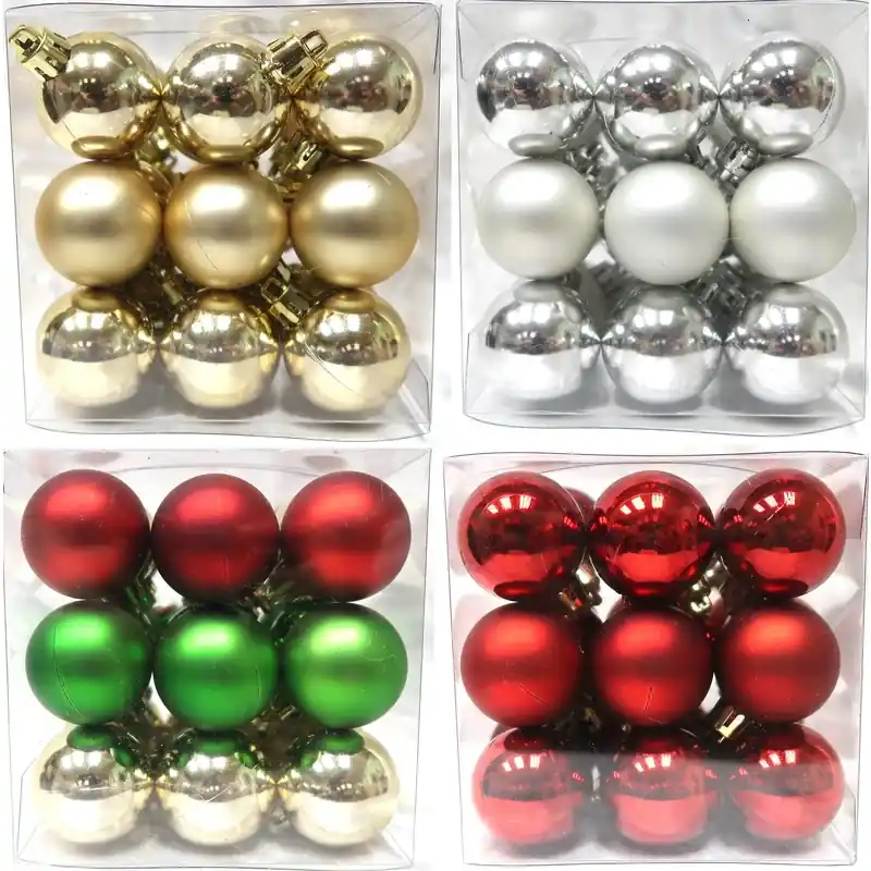 Celebrations Assorted Shiny And Matte Ornaments 6.35 In.