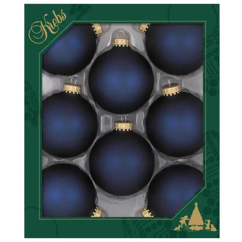 Midnight Haze Ball Ornaments 2-5/8 In. - Set Of 8