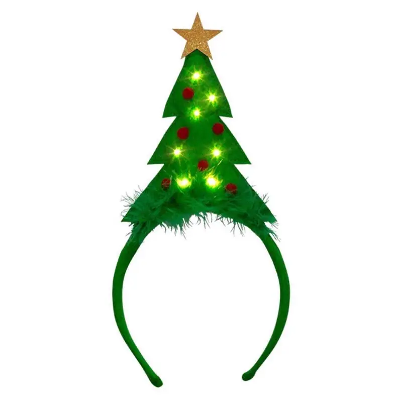 Dyno Tree With LED Lights Headband Felt 1 Pk