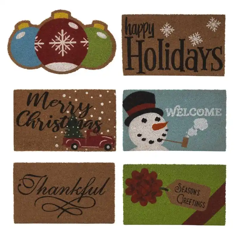Christmas Doormat 30 Inch Outdoor Holiday Decor