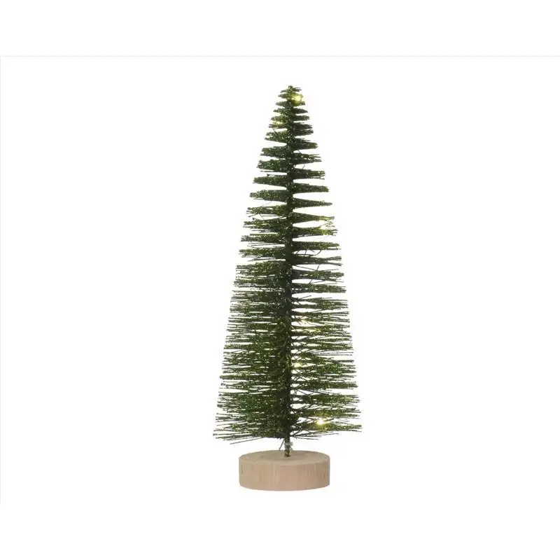 Lumineo Led Green Tree Table Decor 12 Inch Battery Operated
