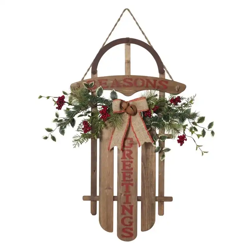 Gerson Multicolored Season‘s Greetings Hanging Decor 27 In.