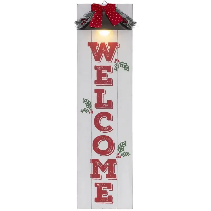 Dyno Assorted Holiday Welcome Porch Sign 48 Inch Polyester