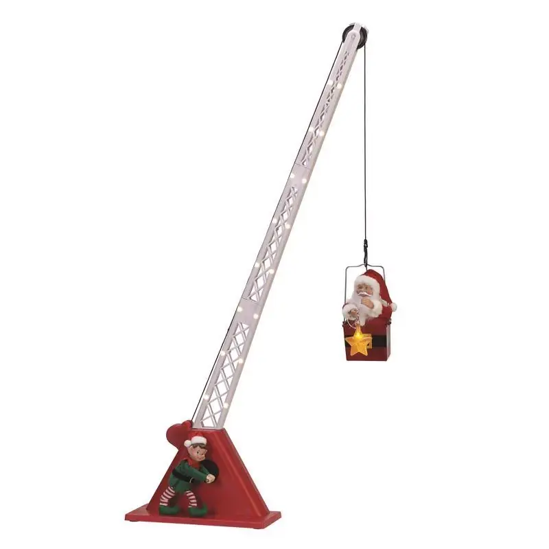 Mr. Christmas Led Santa‘s Christmas Crane Animated Decor 44 Inch