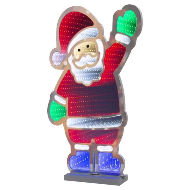 Celebrations 22 Inch Led Multi Santa Animated Decor