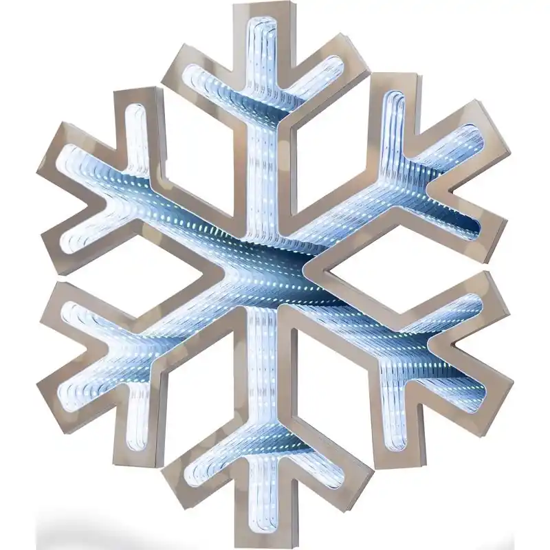 Celebrations Led White Snowflake Animated Decor 15.75 Inch Plug-in