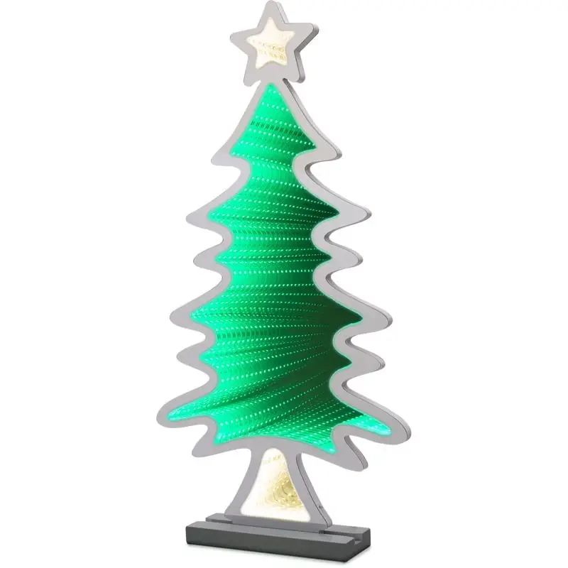 Celebrations Led Warm White & Green Animated Tree Decor 23.62 In. Plug-in