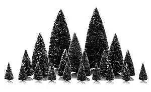 34968 Christmas Specialty Decoration - 8.86 In H Pine Trees - Polyester Assorted