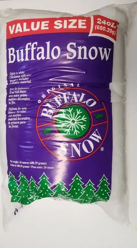 Buffalo Snow Fluff Table Decor Polyester 1 Pk