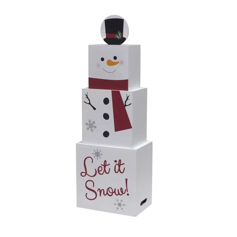 Holiday Versatile Stacking Boxes 32 In. Porch Sign - Christmas Decor