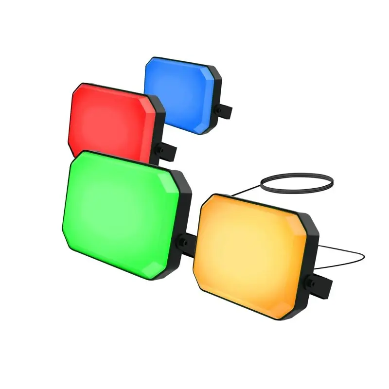 Feit Square E26 (Medium) Smart-Enabled LED Floodlight Bulb Color Changing 20 Watt Equivalence 4 Pk