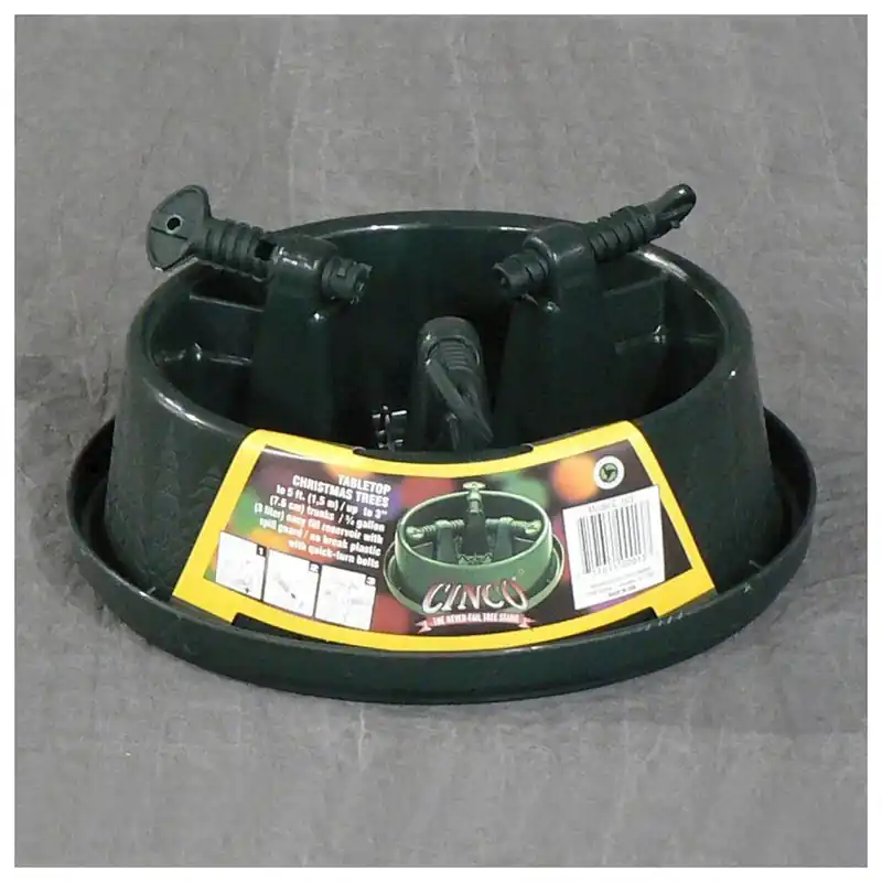 5 Ft. Plastic Christmas Tree Stand With Spill Guard And Steel Spikes
