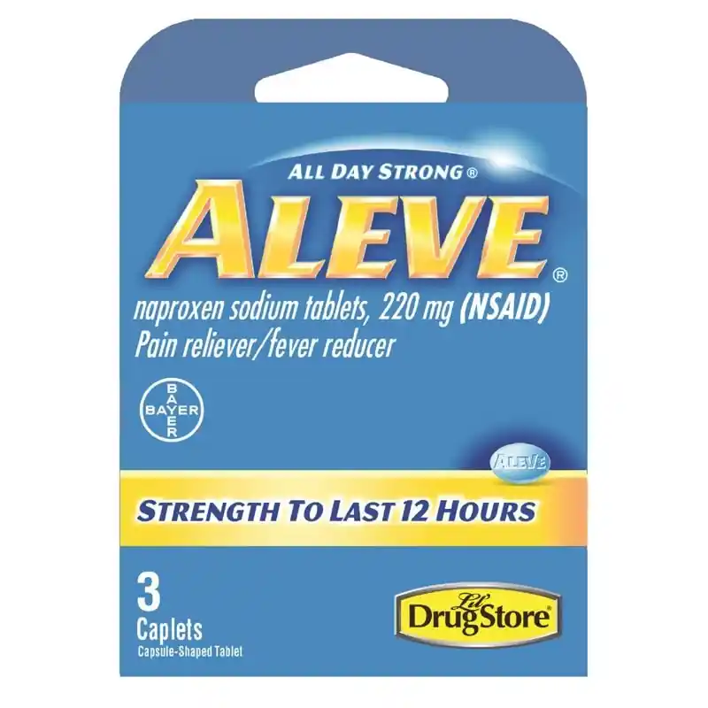 Pain Reliever And Fever Reducer, 3 Count, Blue