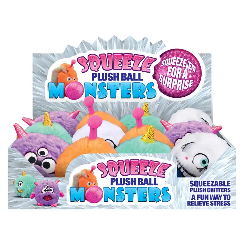 Monsters Jellies Plush Squeeze Toy - 12.35" X 9.65" X 4"