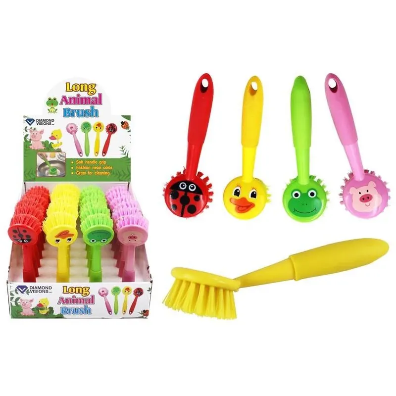 Diamond Visions Animals Scrub Brush Plastic 1 Pk