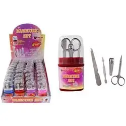 Diamond Visions Manicure Set Stainless Steel 4 Pk