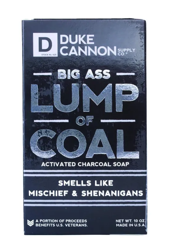 Duke Cannon Big Ass Lump Of Coal Soap – Bergamot & Black Pepper, 10 oz