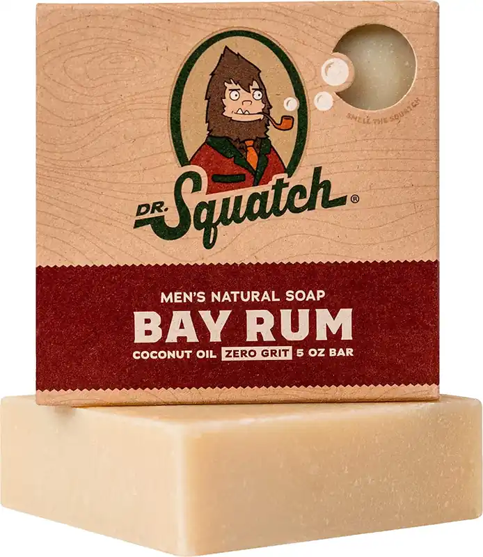 Dr. Squatch Bay Rum Scent Bar Soap 5 Oz 1 Pk
