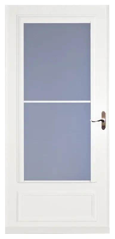 Retractable Screen Storm Door, White, 32 X 81-In.