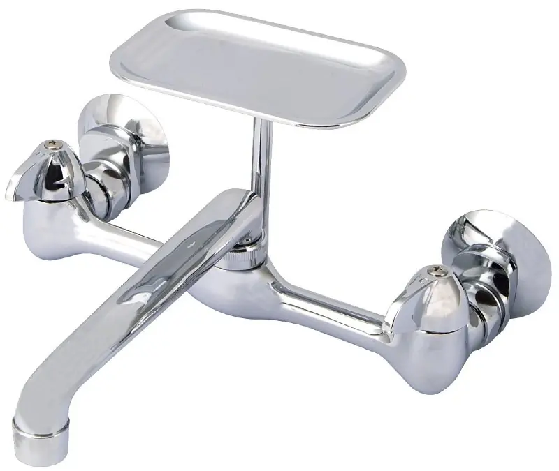 Pf6363204 8-inch Laundry Faucet With Soap Dish - Polished Chrome