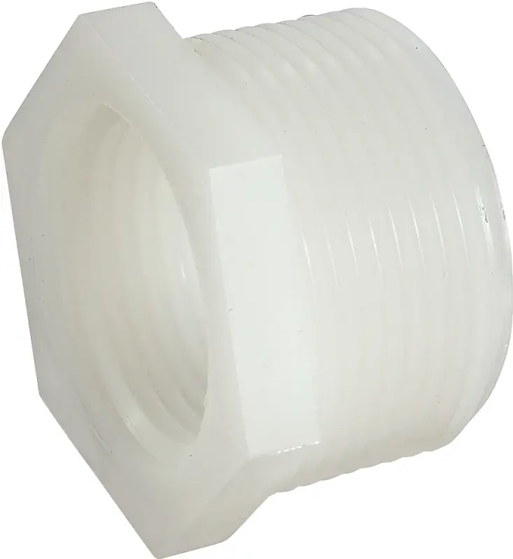Nylon Pipe Hex Bushing, 1-1/4 MPT X 3/4 In. FPT