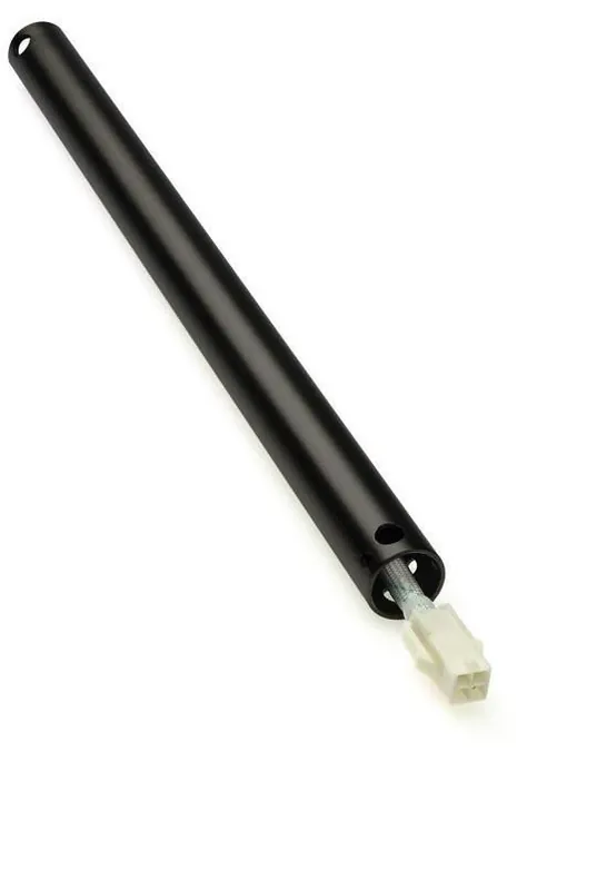 25147 36-inch Black Ceiling Fan Downrod, 3/4 Inch Diameter, Steel Construction