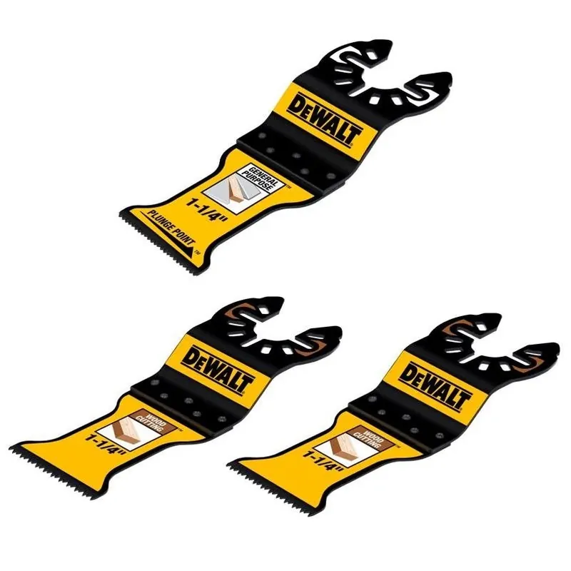 DeWalt 1-1/4 In. Bi-Metal PlungePoint Oscillating Blade Set – 3‑Piece Kit