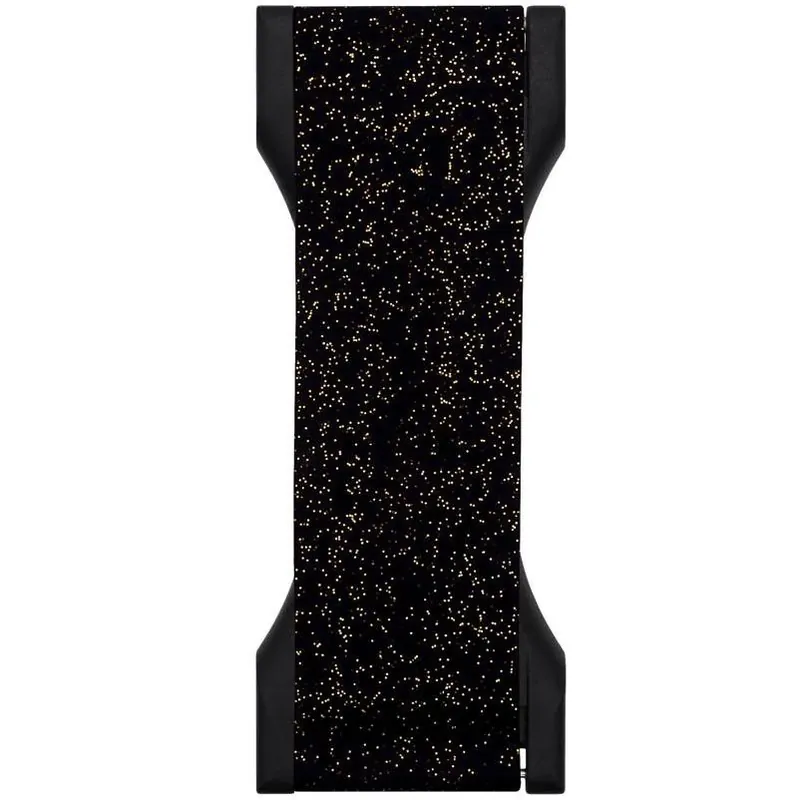 LoveHandle PRO Glitter Phone Grip – Black With Gold Onyx Sparkle, Universal Fit
