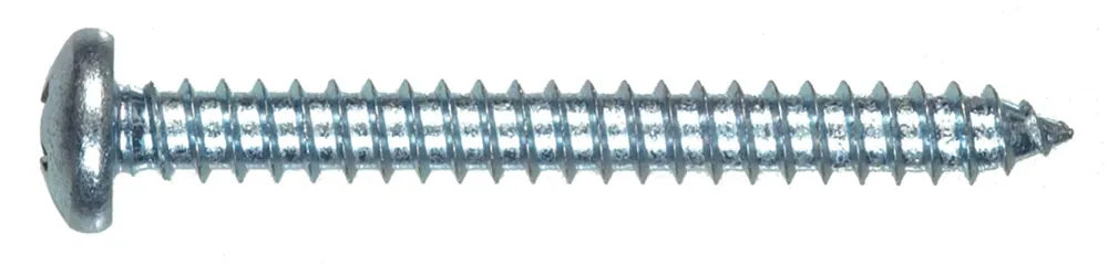 Fasteners Philip Pan Head Screws Zinc 6 X 7/8 Inch - 100 Count