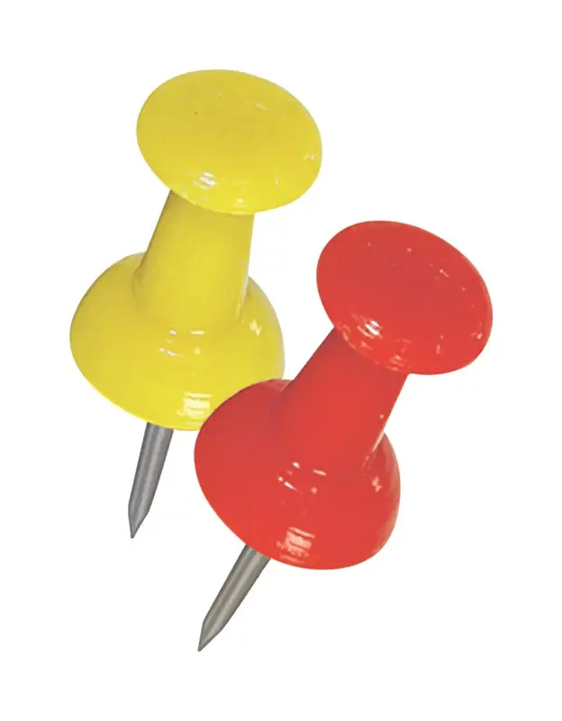 HILLMAN Assorted Push Pins 16 Pk
