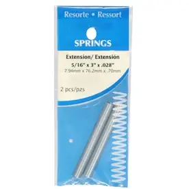 HILLMAN 3 In. L X 5/16 In. D Extension Spring 2 Pk