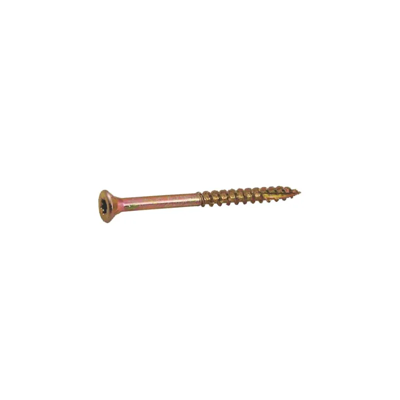 Grip-Rite 1-5/8 In. L Star Yellow Zinc Coarse Wood Screws 146 Pk