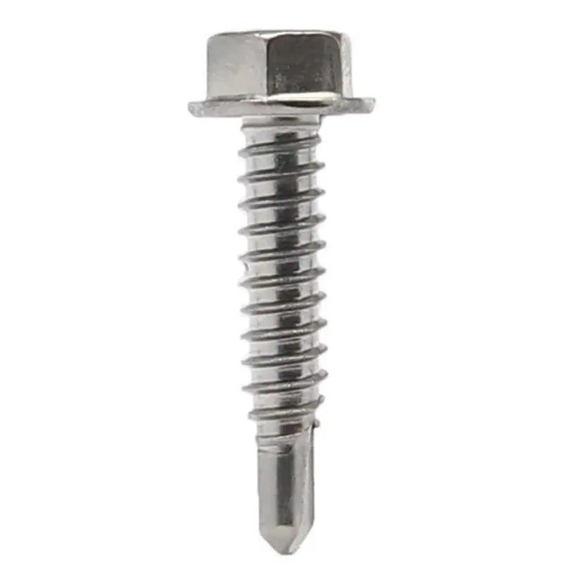 Pro-twist No. 8 X 1-1/2 In. Hex Round Washer Head Sheet Metal Screws