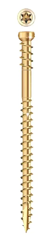 GRK Fasteners No. 8 X 2-1/2 In. L Star Climatek Coarse Trim Screws 605 Pk