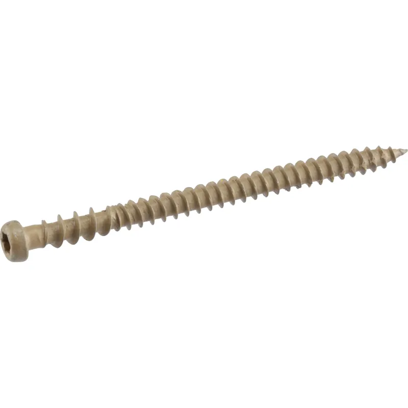 Deck Plus Exterior Composite Screws, Star Drive, Tan Ceramic, 3-In. X 10, 5-Lb.
