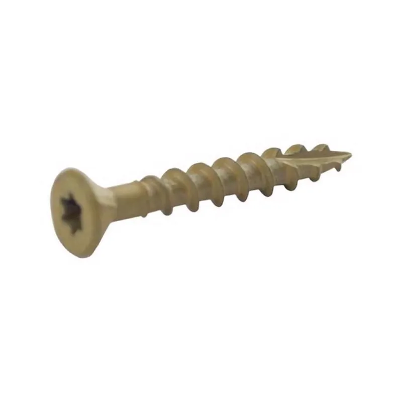 Primeguard Plus No. 8 X 1-5/8 In. Tan Star Flat Head Deck Screws 25 Lb Bucket