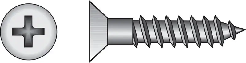 HILLMAN No. 8 X 5/8 In. L Phillips Zinc-Plated Coarse Wood Screws 100 Pk