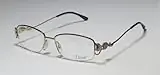 Designer Eyeglasses 5273 - 53-16-130 Half-rimless Purple/gold/rose Strass