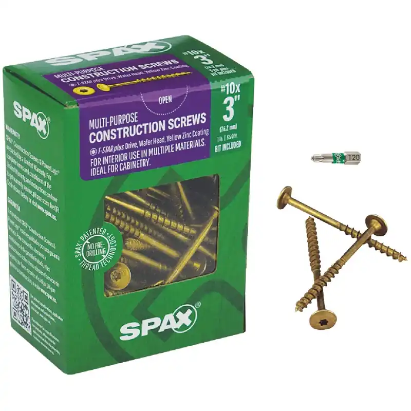 SPAX Multi-Material No. 10 In. X 3 In. L T-20+ Wafer Head Serrated Construction Screws