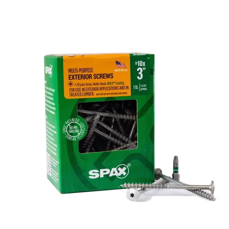 SPAX Multi-Material No. 10 In. X 3 In. L T-20+ Wafer Head Serrated Construction Screws