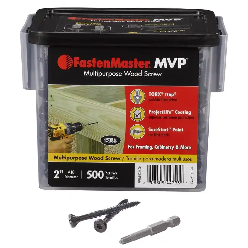 FastenMaster MVP 2 In. L Torx Ttap Self-Tapping Wood Screws 500 Pk