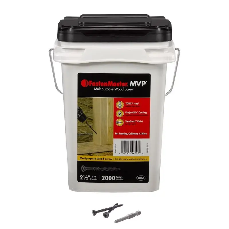 FastenMaster MVP 2-1/2 In. L Torx Ttap Self-Tapping Wood Screws 2000 Pk