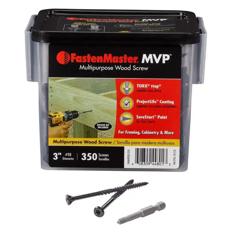 FastenMaster MVP 3 In. L Torx Ttap Self-Tapping Wood Screws 350 Pk