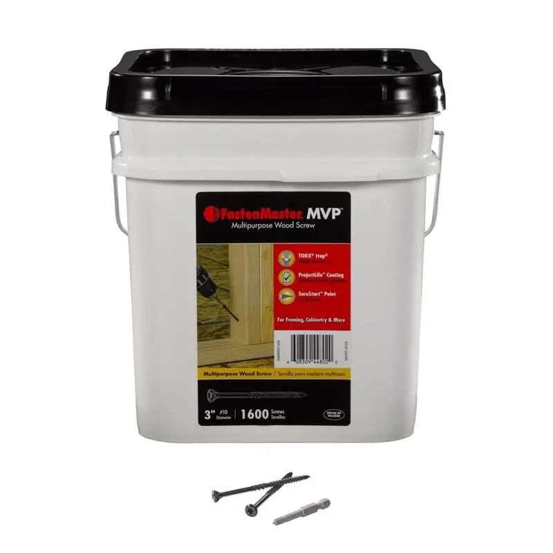 FastenMaster MVP 3 In. L Torx Ttap Self-Tapping Wood Screws 1600 Pk