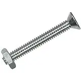 Machine Screw With Nut, 6-32 X 1-1/2 Inch, Durable Steel Construction
