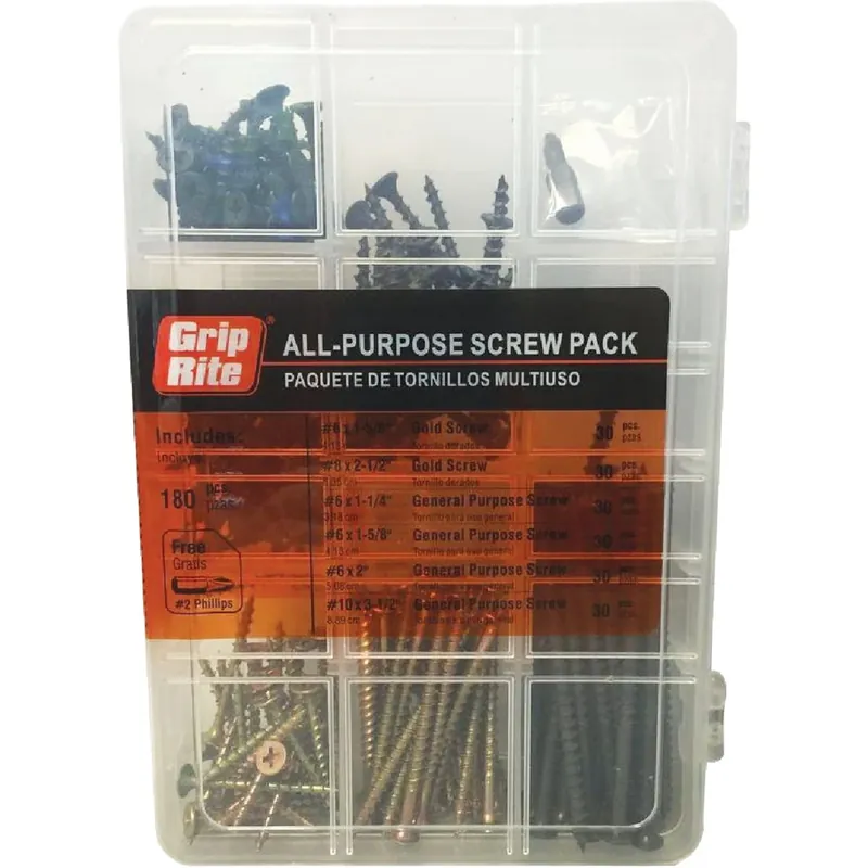 Grip-Rite No. 10 Wire X 3.5 In. L Phillips Bugle Head Coarse Multi-Purpose Screws