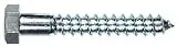 The Hillman Group 230170 Hex Lag Screw, 5/8-Inch X 4-Inch, Zinc, 25-Pack