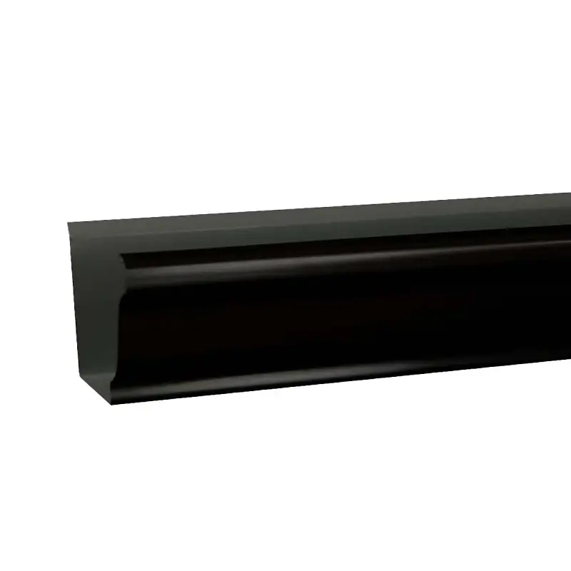 Amerimax Black Aluminum K-style Gutter 3.25 In H X 5 In W X 120 In L